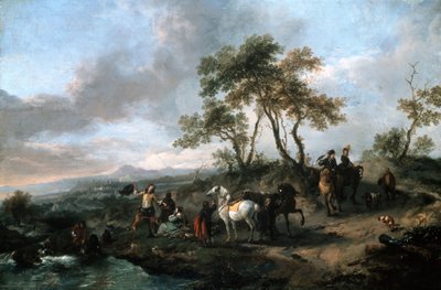 狩猟党の停止 作： Philips Wouwerman